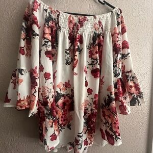Floral Off-Shoulder Women's Top